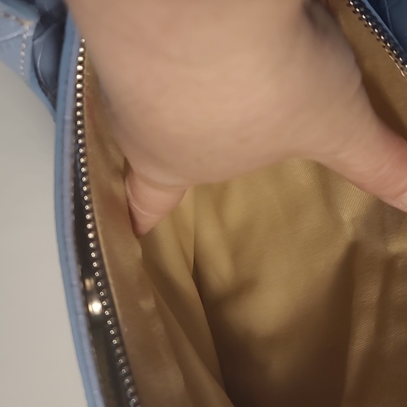 Claudia Firenze Croc Embossed Calf Skin Satchel Handbag - Picture 9 of 9